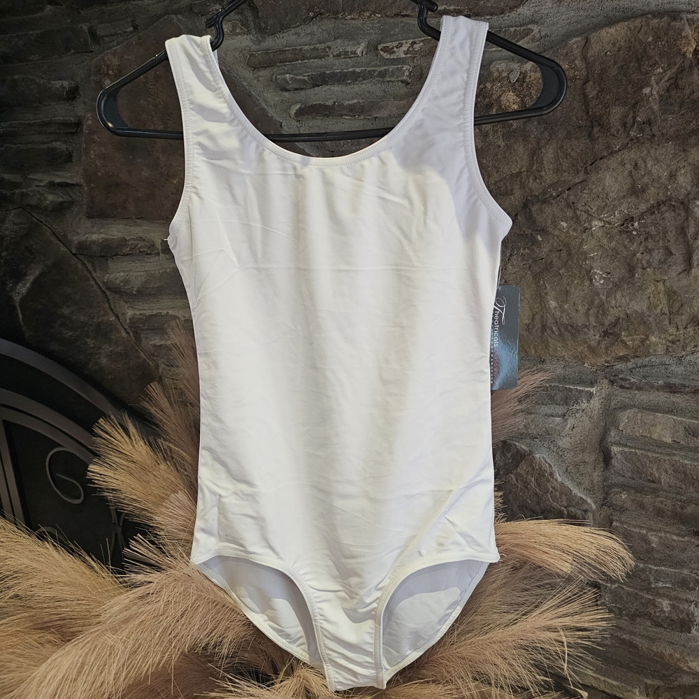 NWT Theatricals Classwear White Dance LEOTARD